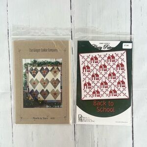 Quilt pattern and instruction booklets hearts and houses